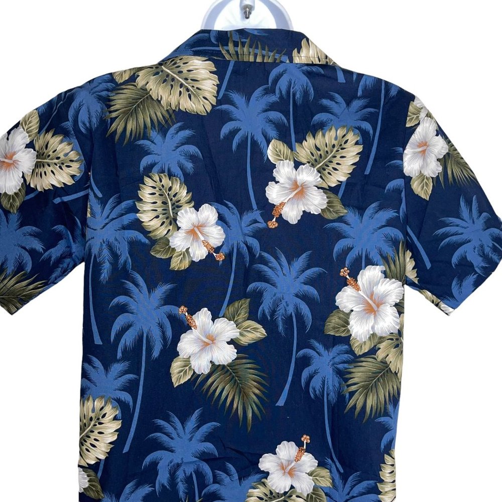 NWT Pacific Legend Aloha Tropical Island Blue Floral Beach Vacation Shirt XL - Picture 7 of 10